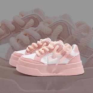 Thick-soled Breathable Board Shoes Women's Autumn New Students Ins Trendy Casual Shoes Versatile Sports Little White Shoes