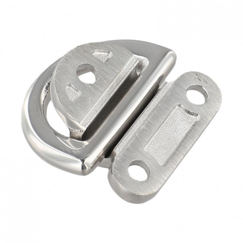 Anchor Point Lashing Ring 316 Stainless Steel D Ring Folding Pad Eye