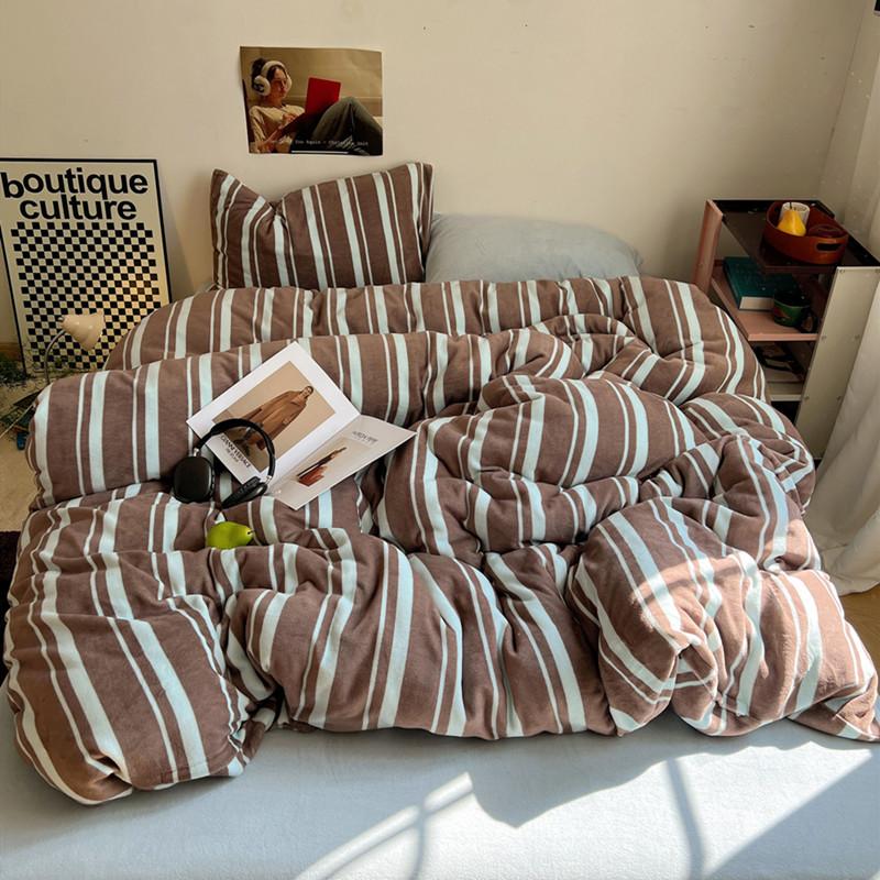 

Покрывало в полоску, теплое постельное белье, покрывало на зиму, мягкое одеяло, покрывало для дома, покрывало, покрывало, funda nordica (Нет наволочки) Single 150x200cm 1pc