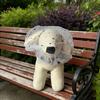 2Pcs Adjustable Comfort Pet Protective Mask Breathable Dog Anti-Eating Veil Polyester Elastic Anti-Bite Head Cover