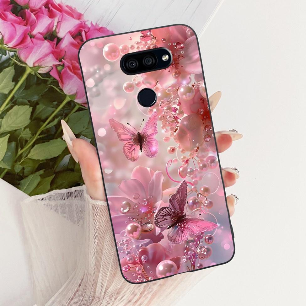 Hülle Für LG K40S 2019 Cover Ästhetisch Niedliche Katze Mode Lustig Bemalt Silikon Handyhülle LMX430HM