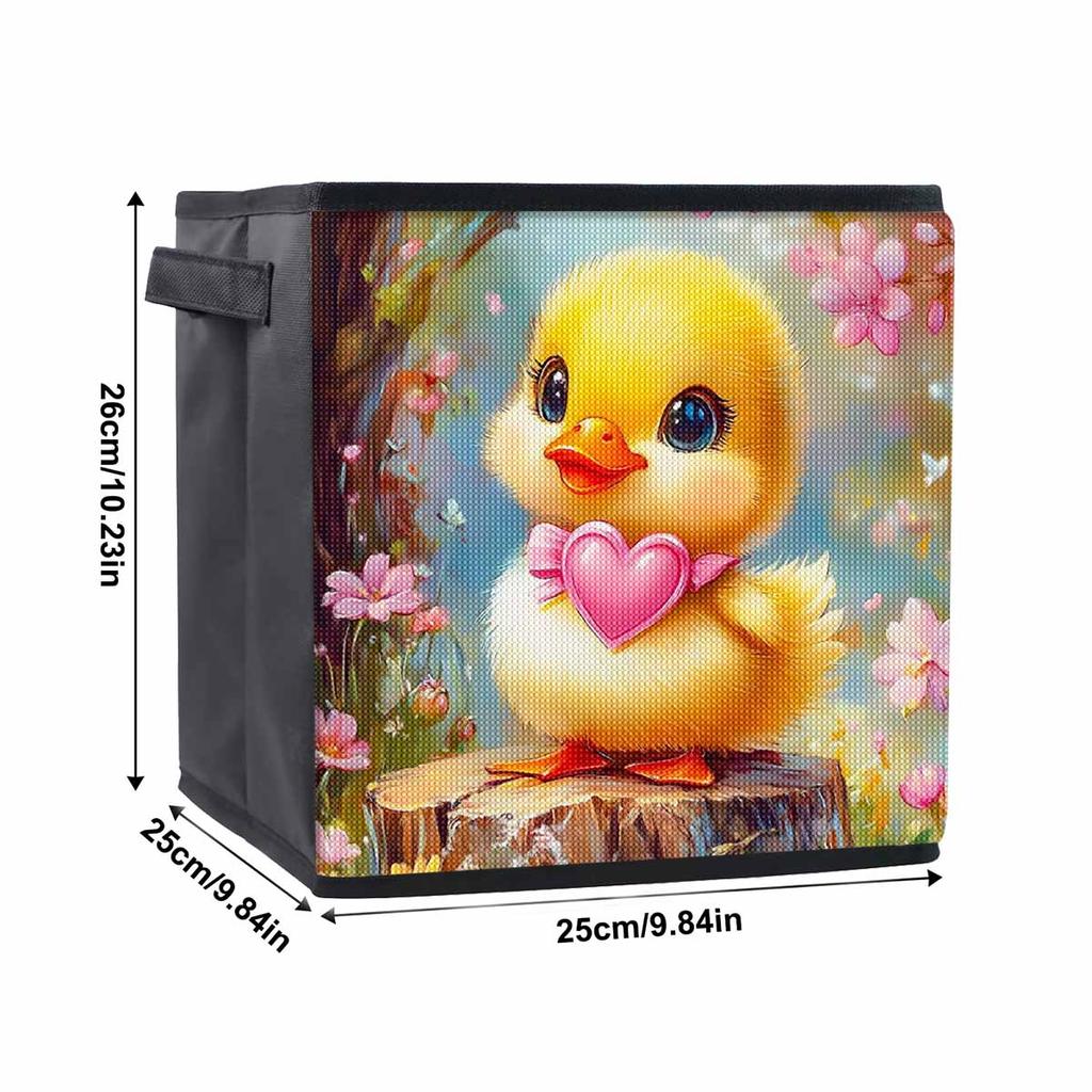 "Loving Chick" 5D Diamond Painting Storage Basket Full Round Drill Mosaic Diamond Embroidery Cross Stitch Kits Home Decor Home Decor