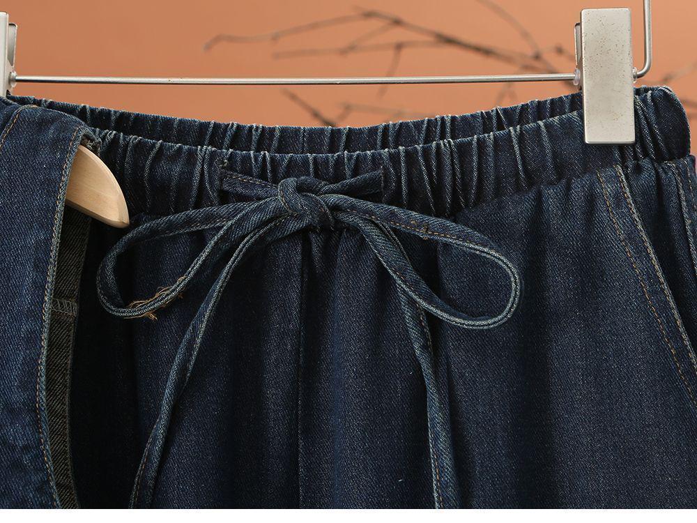 Women's 2025 Autumn Fashion Denim Vest and Wide-Leg Pants Set