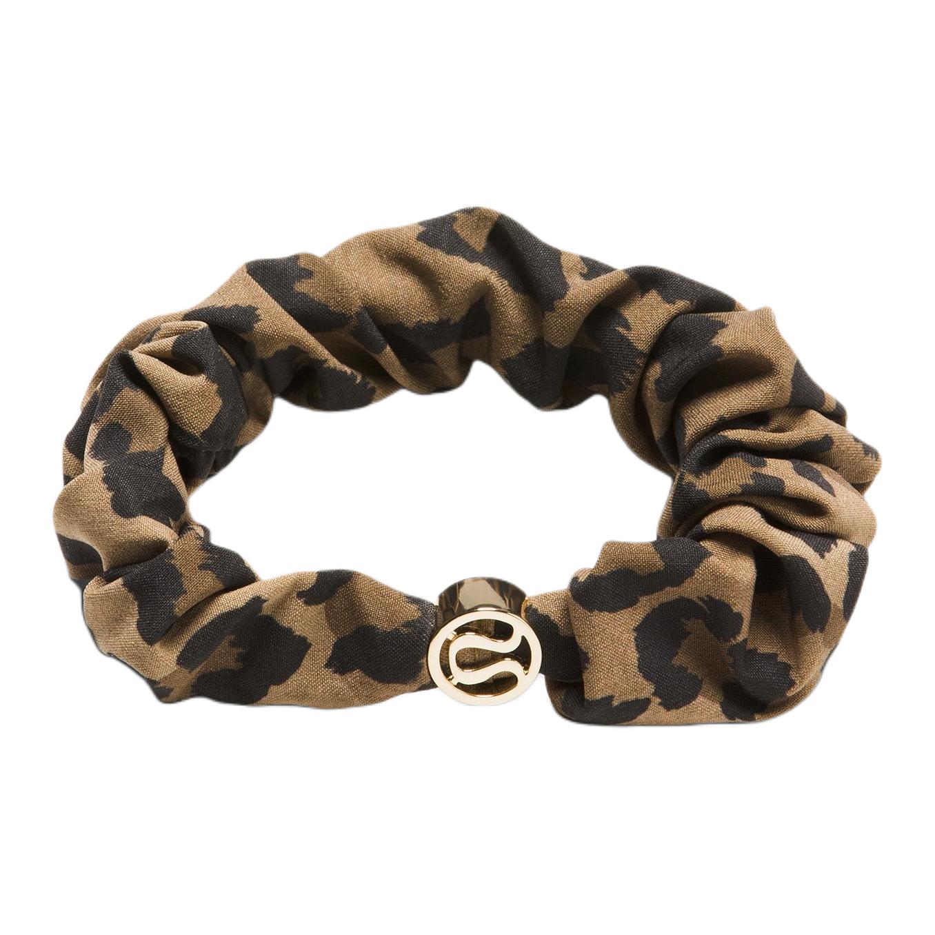 Lululemon Leopard Print Texture Design Hair Tie Women Hair Accessories Brown LW9GGBS Brown-TLMU