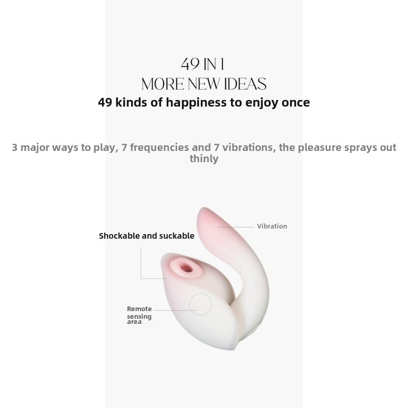 Flower Under The Moon Split Combination Sucking Pressure Sucking Vibrator Masturbator Vibrator Adult Erotic Sex Products