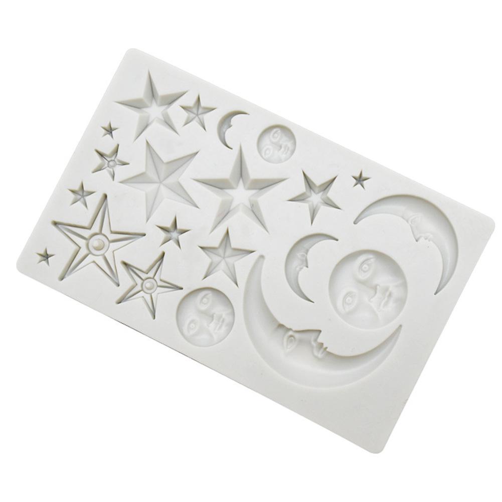 Multi-cavity Baking Mold Stars Moon-faces Human Faces Silicone Cake Mousse Mould Food-grade Diy Mold