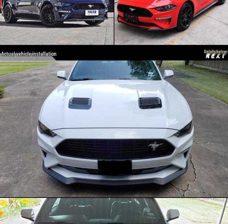 18-23 Ford Mustang Custom Dry Carbon Hood Vents Replacement