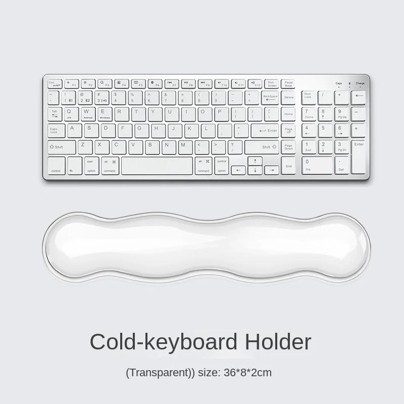 Ergonomic Mouse Pad Wrist Antislip Silicone Transparent Wrist Brace Support Mat Memory Wrist Pad Computer Laptop Keyboard Mat