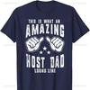 This Is What An Amazing Host Dad Looks Like Humor for Dad Cotton TShirt Harajuku Vintage Aesthetic Y2k Top Oversized T Shirt