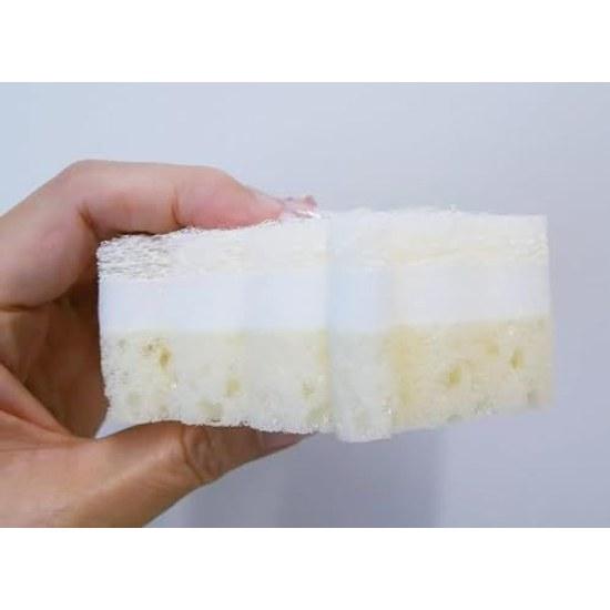 Oe Dish Sponge White 7.3cm X 11cm 3.5cm Cf Kitchen Sheep Soft Gentle Washing Set 5