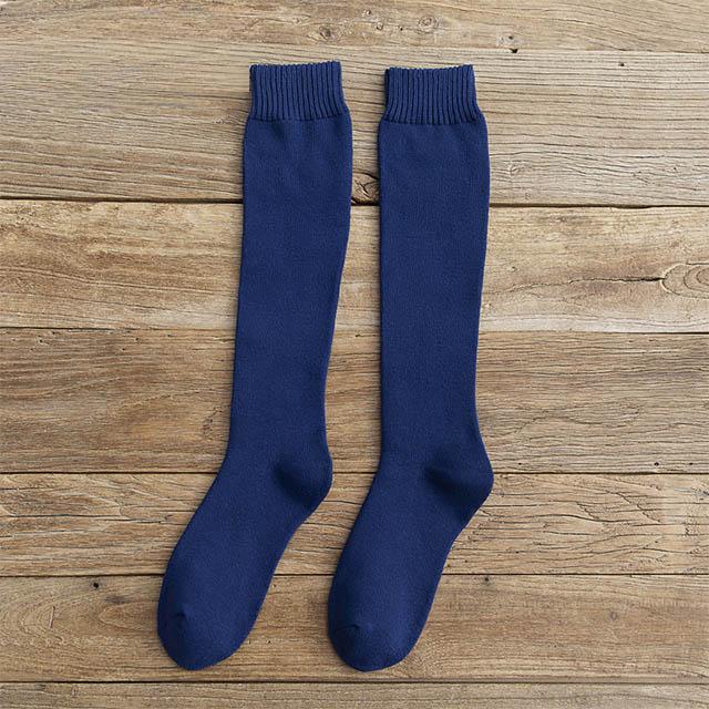 Men's Winter Compression Stocking Warm Hot Knee High Long Leg Terry Socks Cotton Thicken Cover Calf Socks