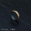 Adjustable Open Ring Men Women Sterling Geometric Design With Wing Motif Vintage Minimalist Luxury Jewelry