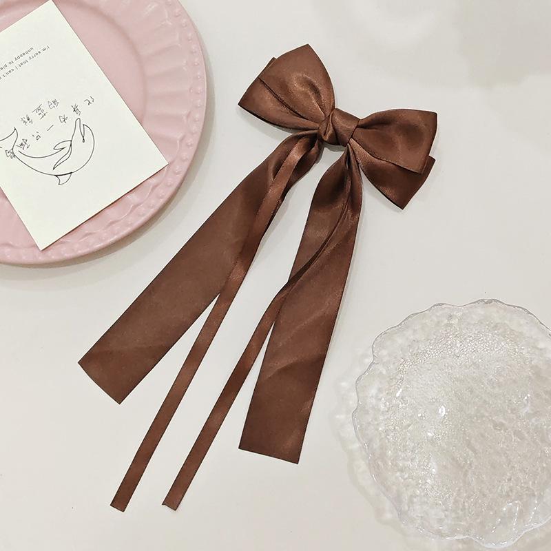 Sweet Girl Korean-Style Ribbons & Bows Hair Clips - Versatile High-End Hair Accessories for Half-Up Hairstyles