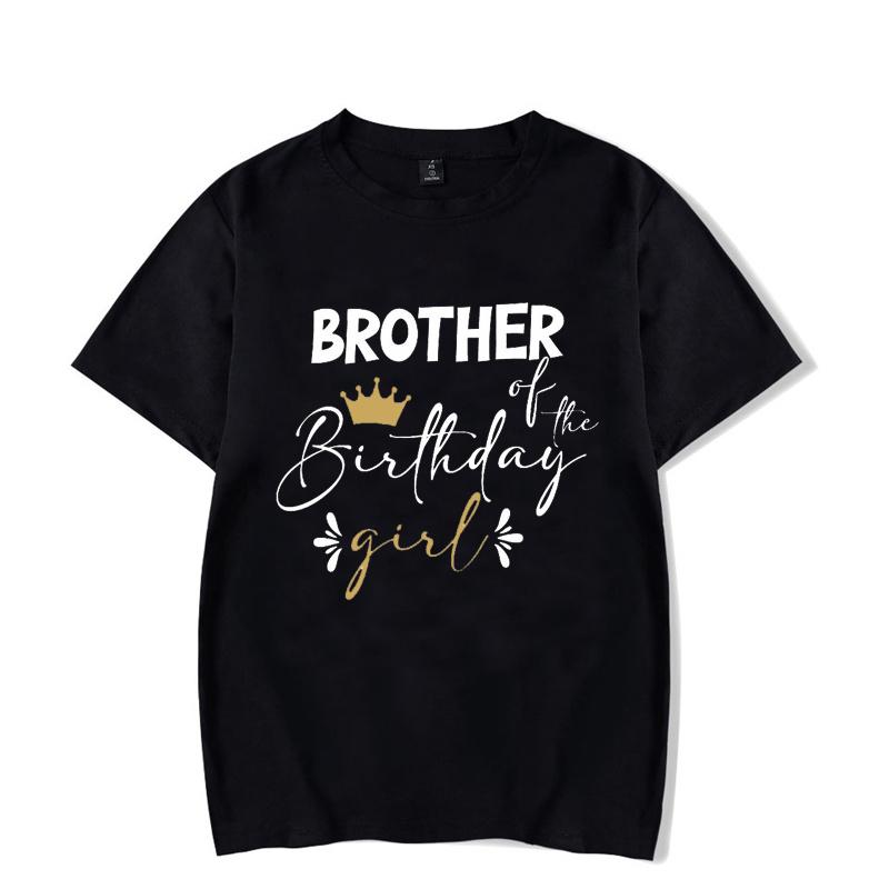 Personalized Family Birthday Group Outfits Party T-shirts Birthday Girl Matching Children Clothing T-shirts Set Family Tee Tops