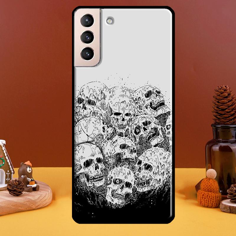 Husa cu craniu de moda gotica pentru Samsung Galaxy S21 S20 FE Note 20 S22 Ultra Note 10 S8 S9 S10 Plus Husa de telefon
