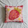 Handpainted Watercolor Fruit Cubes Cushion Cover Square Decorative Throw Pillow Case Sofa Bed Living Room Anniversary Gifts