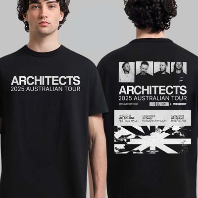 Architects 2026 Australian Tour In Melborne Sydney And Brisbane From Dec T-Shirt