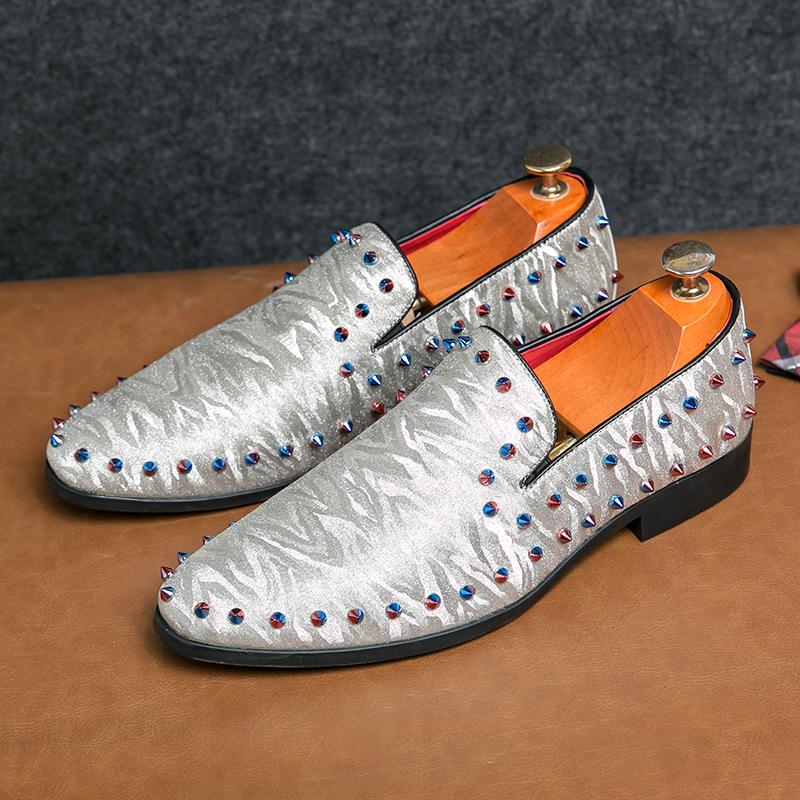 Hot selling British style loafers spring autumn high-end men's glossy leather shoes high-quality men's formal shoes