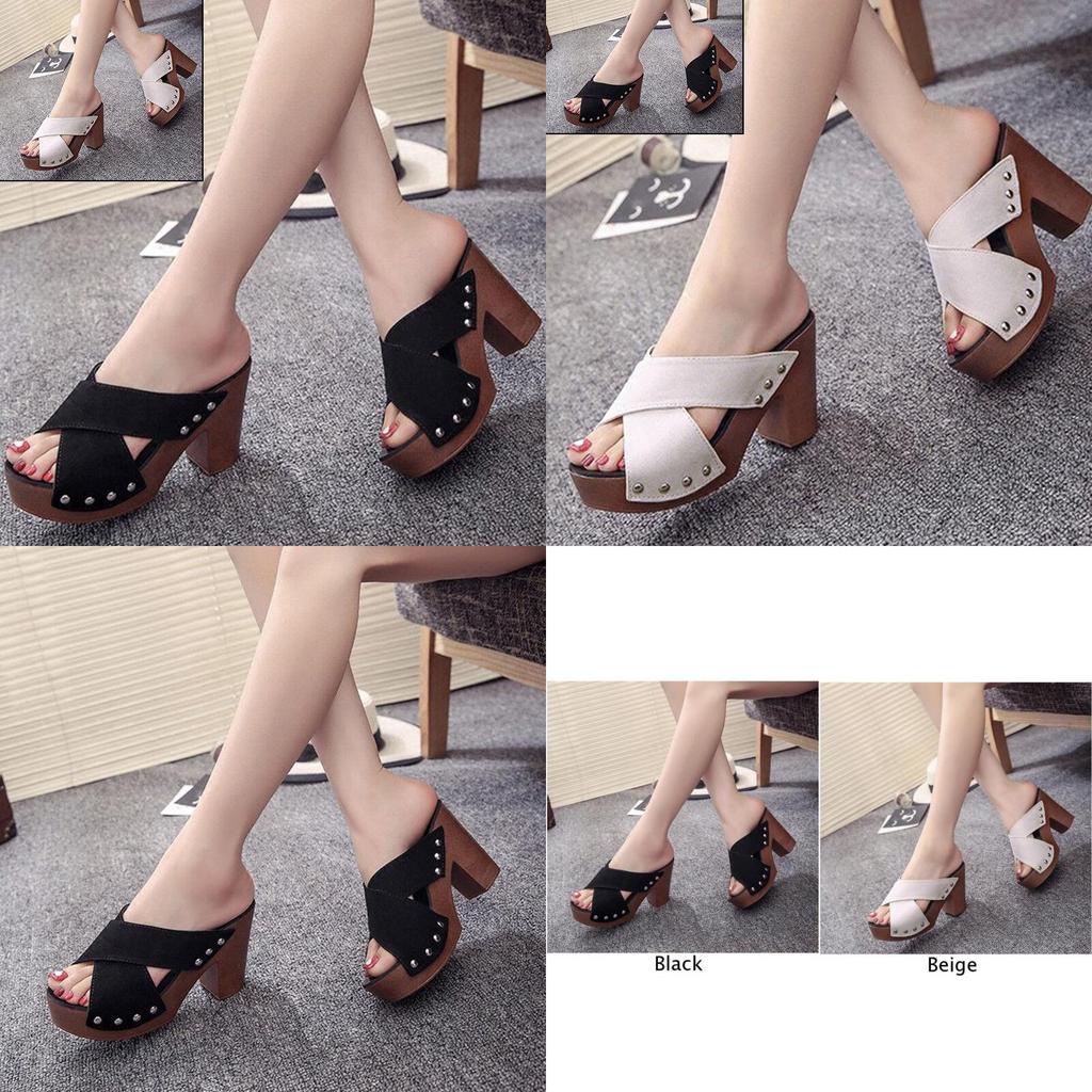 Elegant Suede Women's Sandals With Wedge Heels And High Platform Open Toe Design