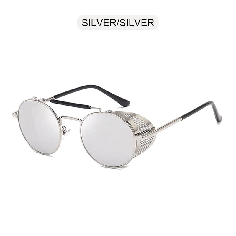

Retro Steampunk Sunglasses Men Classic Round Metal Women Sun Glasses Vintage Summer Travel Shades Eyewear UV400