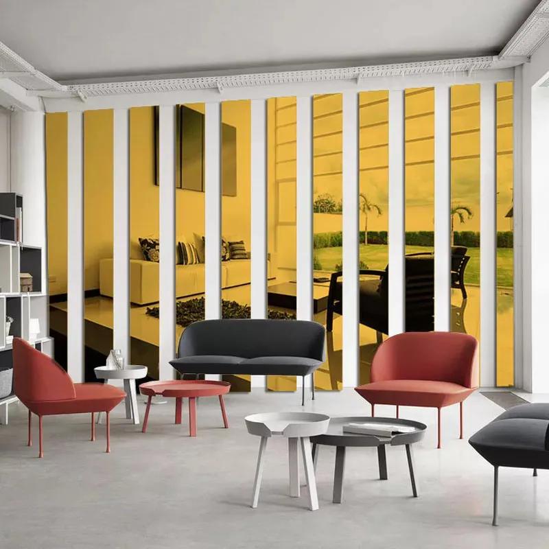 10/20pcs DIY Mirror Sticker Ceiling Waist Line Acrylic TV Background Wall Stickers for Room Art Home Decor adesivo de parede