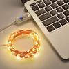 50 LEDs Fairy String Lights 5M Length USB Copper Wire Lamp Christmas Lights 8 Lighting Modes with Remote Control for Christmas Halloween Wedding Part