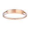 When I'm Dead Just Throw Me in The Trash Medical Alert ID Bracelets for Women Stainless Steel Elegant Personalize Cuff Bangle