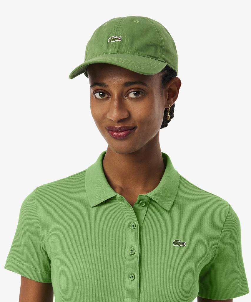 LACOSTE Women'S Slim Fit Rib Knit Polo Shirt Df5377-56G Npa