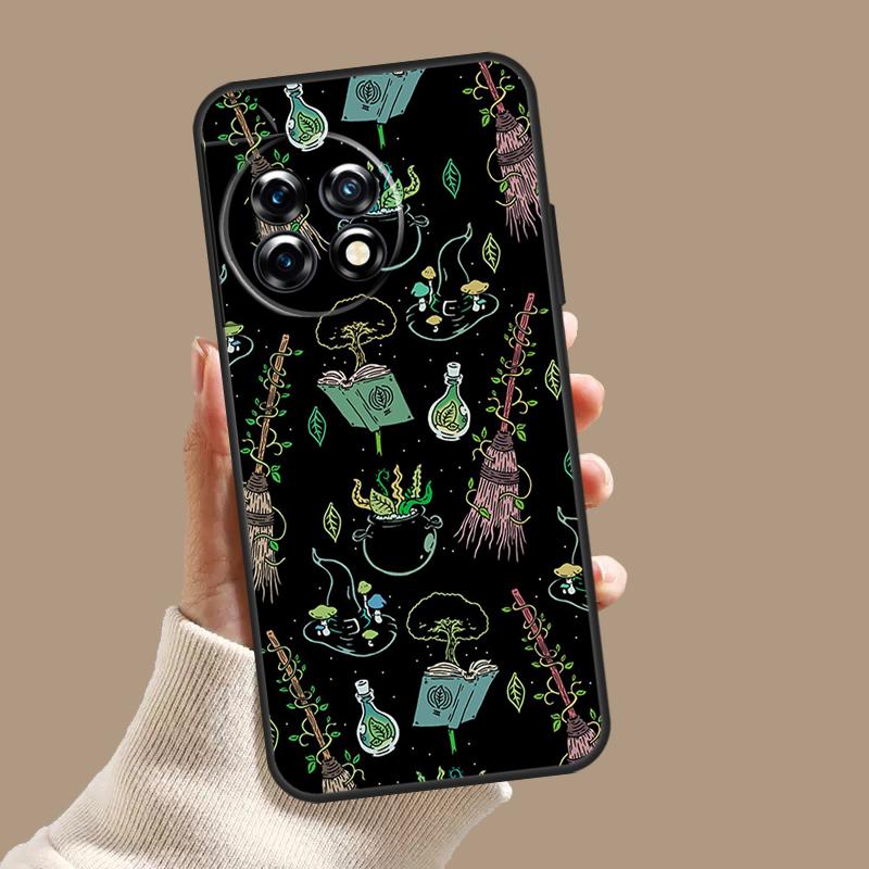 Occult Witchcraft Moon Gothic Witch Case For OnePlus Nord 5 CE 3 4 Lite N20 N30 OnePlus 15 13 12 11 10T 13T 13R 8 9 10 Pro Cover