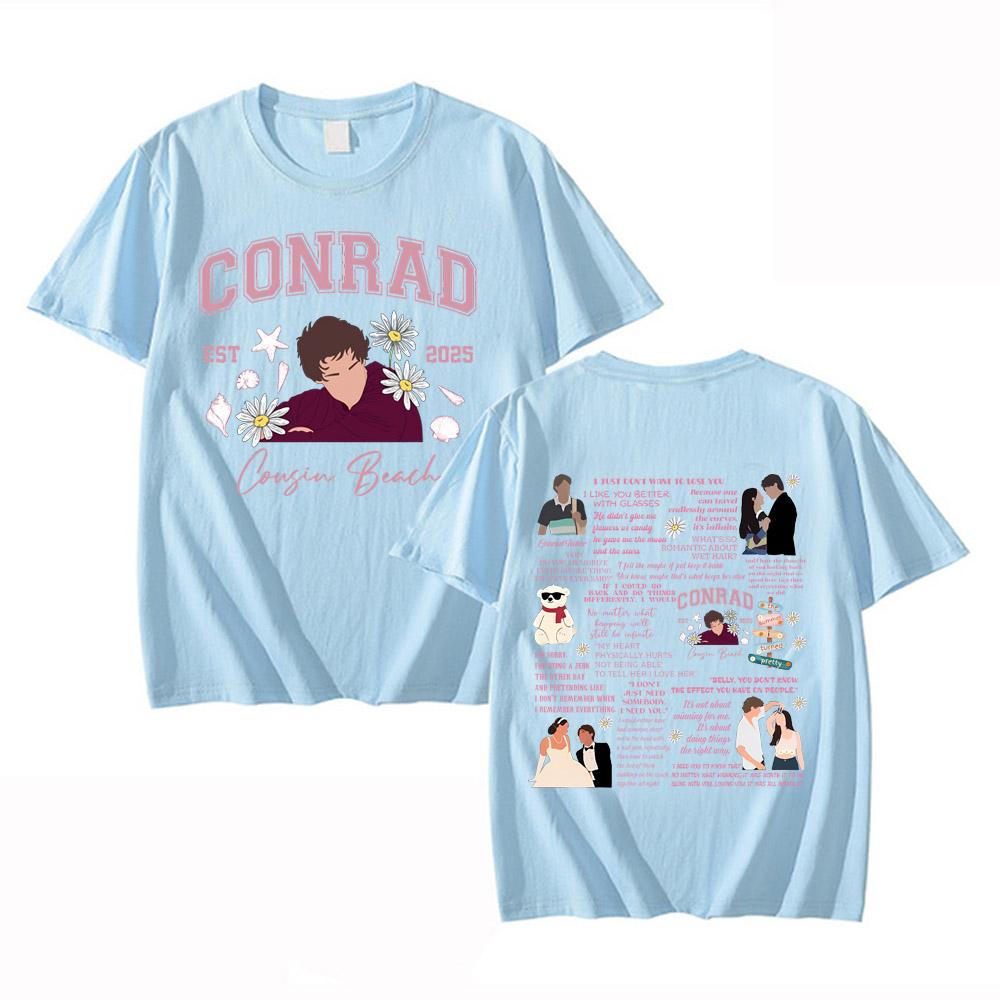 Team Conrad Belly Jeremiah 2025 Shirt The Summer I Turned Pretty Graphic Shirts Fan Gift High Quality Cotton T Shirt