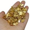 50Pcs Brass Hinges Perfect For DIY Wooden Boxes and Cabinets