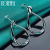 Droplet Earrings Silver Fashion Jewelry