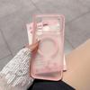 Frosted Magnetic AI Button Case for Apple 17romax, Skin Feel, Large Window, 16Pro Leather Texture