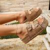 New Spring Summer Women's Plus Size Chunky Sole Birkenstock Style Rivet Metal Buckle Strap Beach Slide Sandals