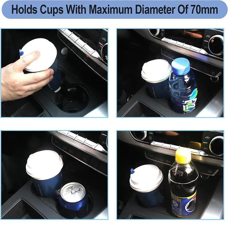 1/2Pcs Car Beverage Holder Adhesive Cup Storage Rack Car Cup Bottle Holder Multifunction Drink Rack Auto Accessories Black