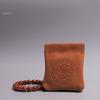 Portable Leather Jewelry Holder Bag Bracelet Rings Square Coin Purse Dust-proof