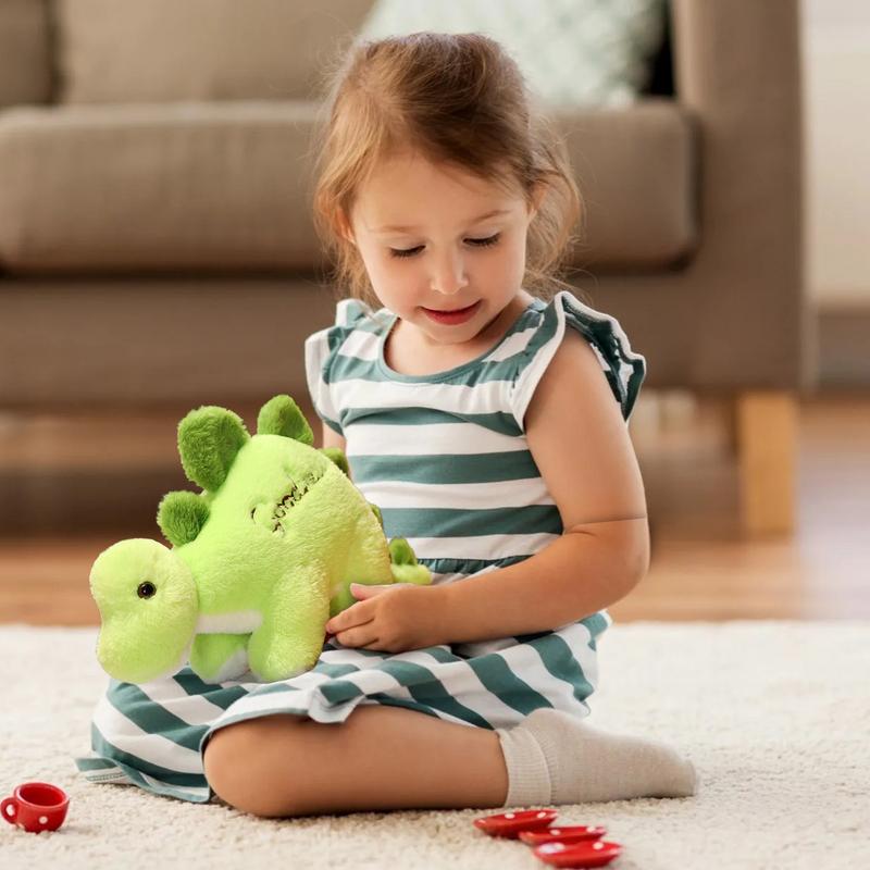 Dinosaur Stuffed Animal Plushie Dinosaur Dolls Pillow Cartoon Dino Plushies Doll Stuffed Dinosaur Toys for Home School Travel