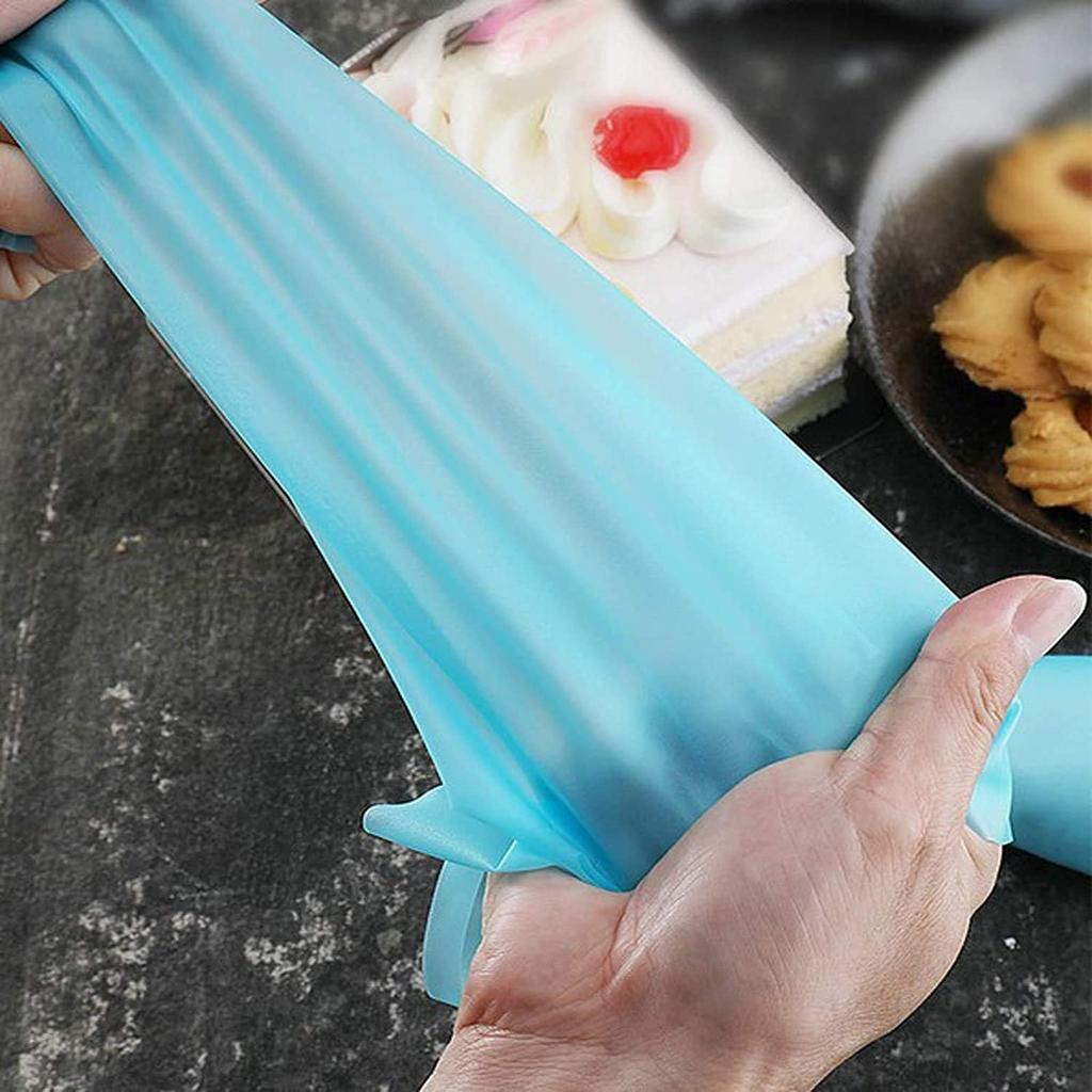 Confectionery Bag Silicone Icing Piping Cream Pastry Nozzle Bags DIY Reusable Cake Decorating Baking Tools for Russian Tips