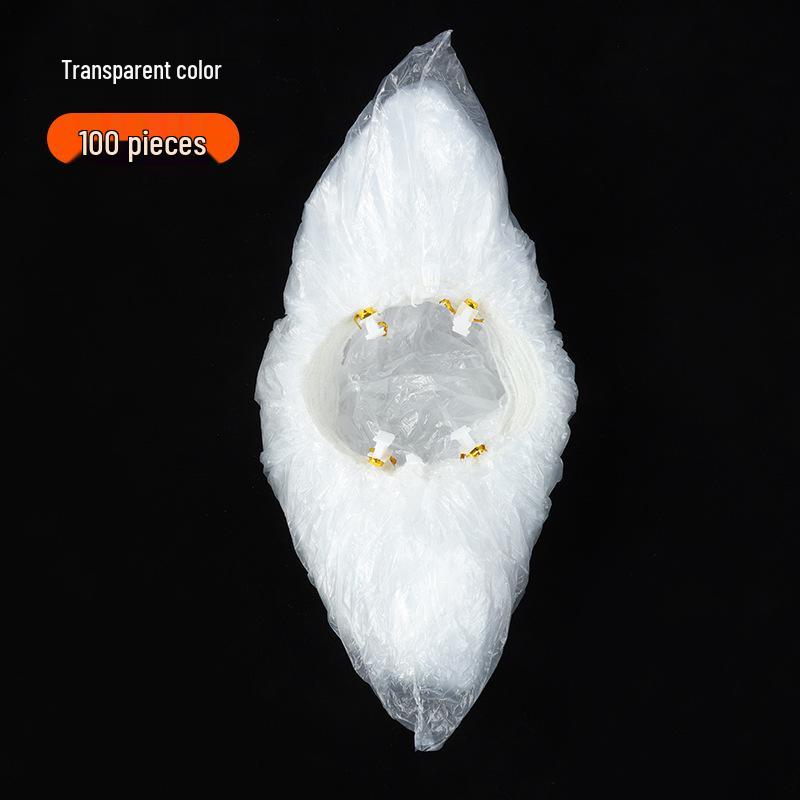 

Потовщені одноразові бахіли з ПЕ пластику - Пилозахисні та Водонепроникні з Т-подібною пряжкою для автоматичного диспенсера