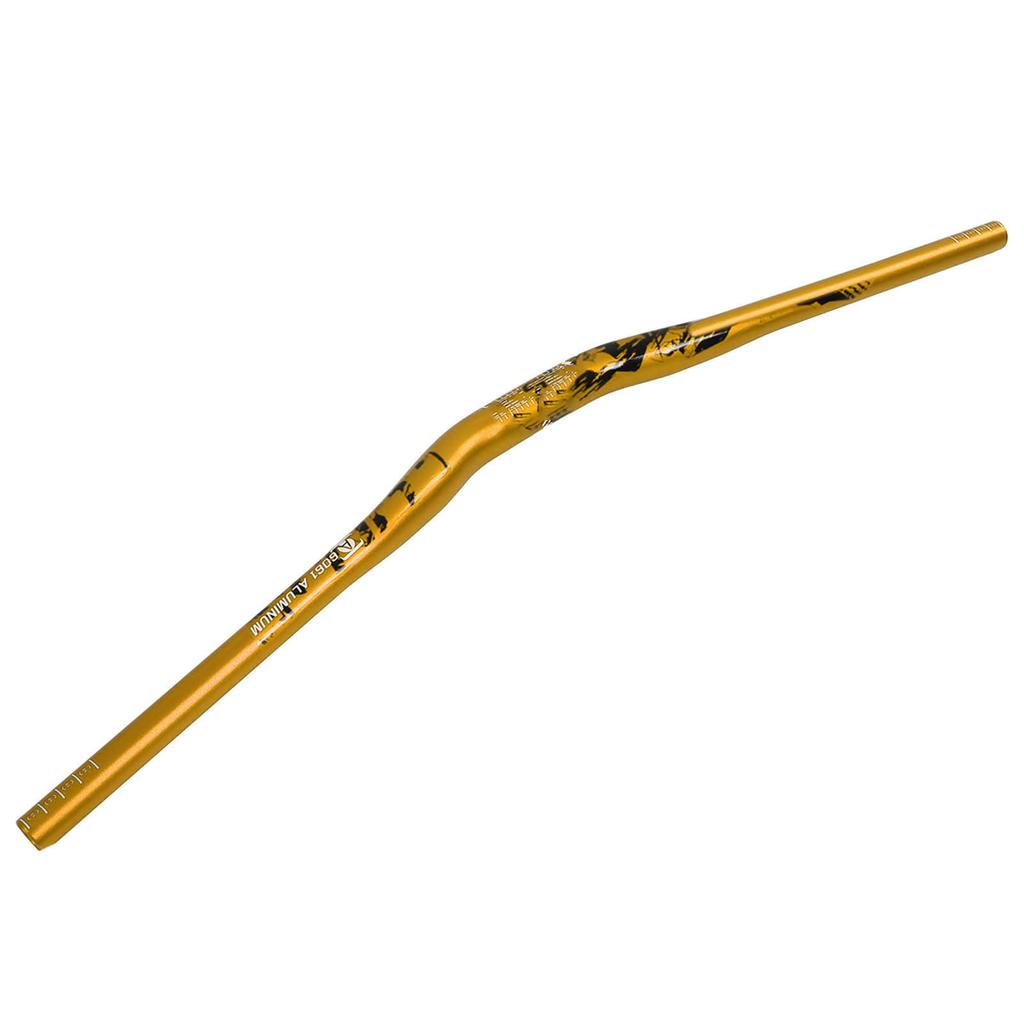 Hjulspor Styrefeste Erstatning Aluminiumslegering Sykkel Riser Bar 31.8mm Monteringsdiameter Gul