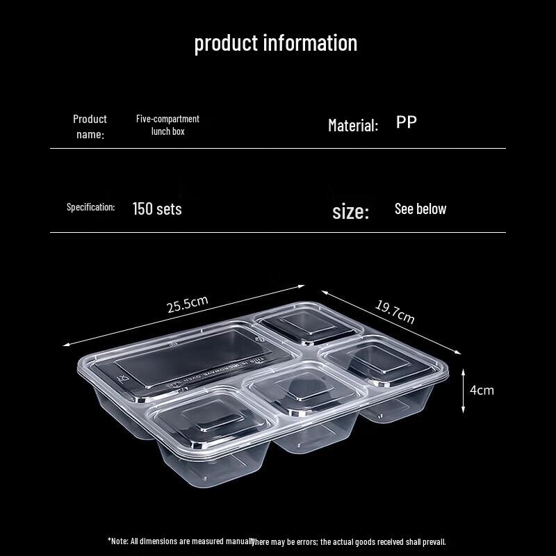 Chenyuhao Disposable 5-Compartment Takeout Container