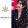 Maple Leaf Diamond Brooch: Elegant, Light Luxury, Fashionable Women's Accessory