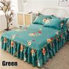 11 kleuren Single/twin/full/queen/kingsize Bed Rok Kussenslopen Set Elegante Sprei Bloemenpatroon Geborsteld Microfiber Verstoorde Lakens