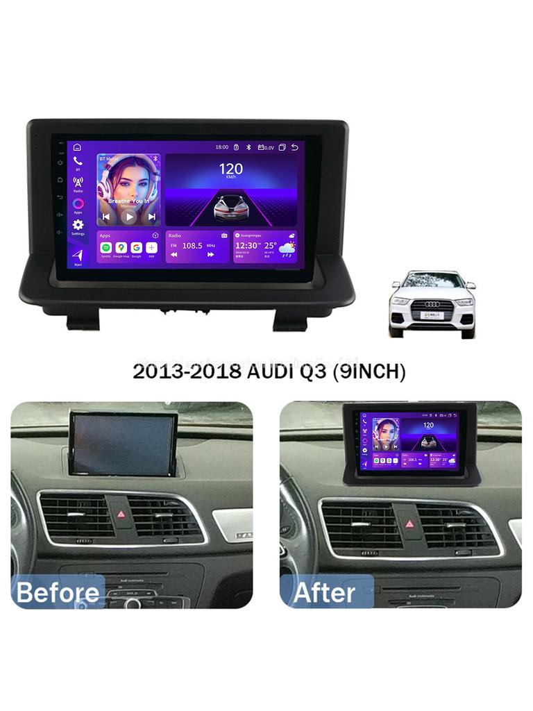 Toyousonic Car Video Player for A-udi Q3 (8U), RS (8U) 2013-2018 GPS Navigation Built-in Dsp Carplay Autoradio Android Head Unit
