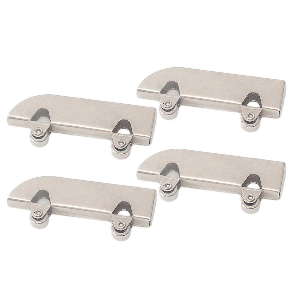 4PCS For Sliding Door Track Rollers Made of Stainless Steel Rust Resistant and Sturdy Design for Various Applications