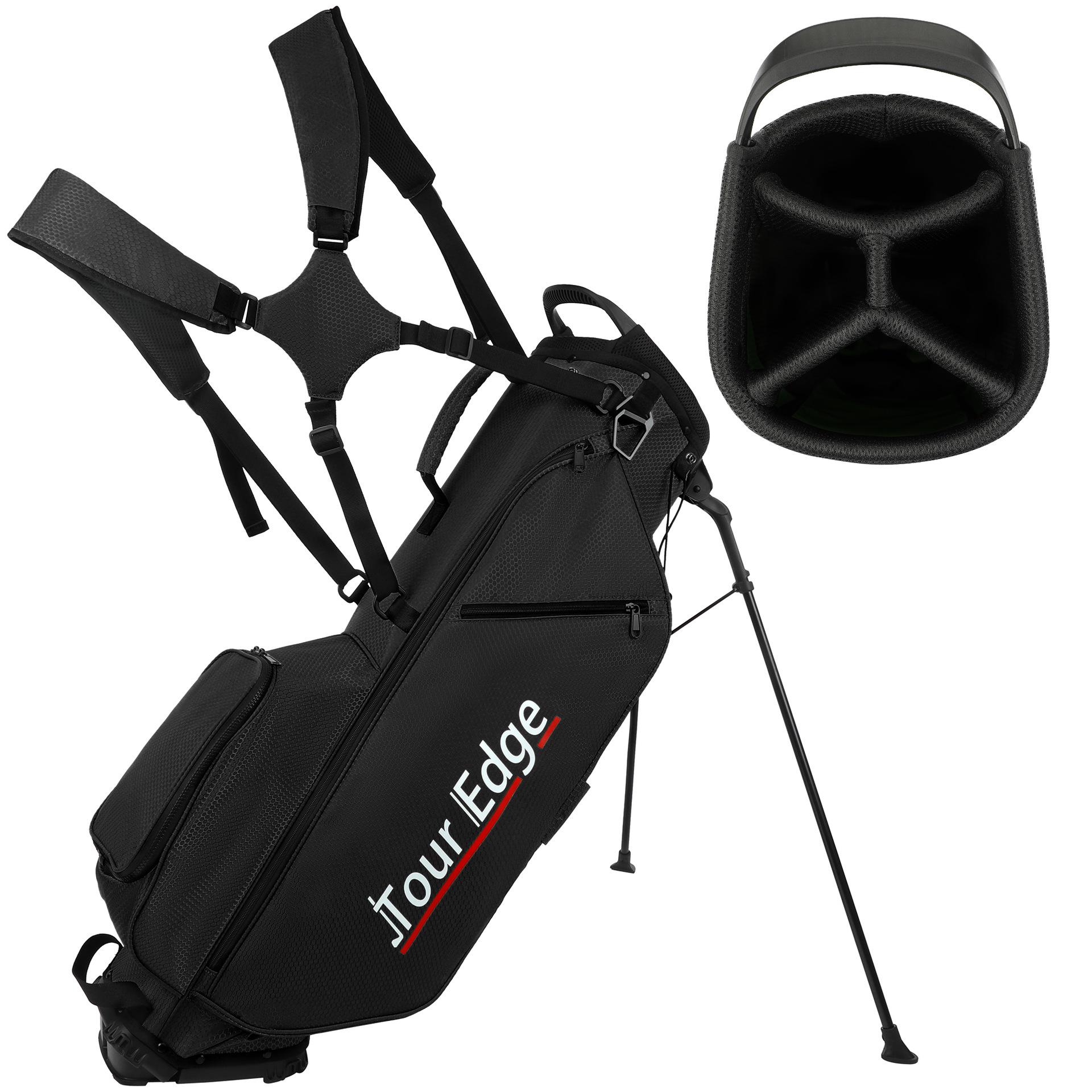 

Lightweight Multi-functional PU Stand Golf Bag for Full Club Set чёрный