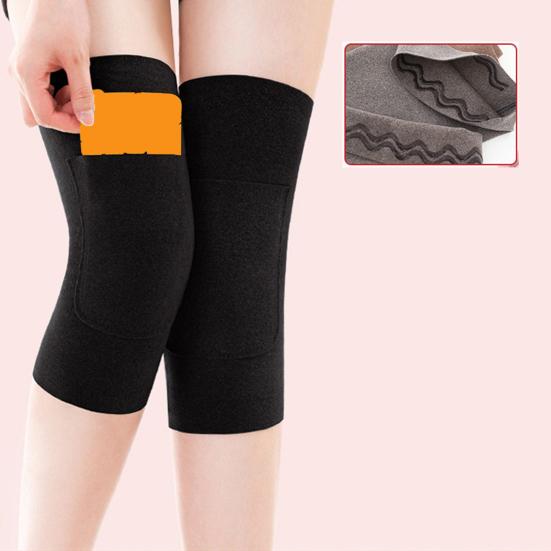 Yousheng 1 Pair Stretchy Knee Warmers Anti-Slip Thermal Knee Sleeves Knee Wraps with Warmer Patch Pocket for Women Men Dance Basketball Football Yoga