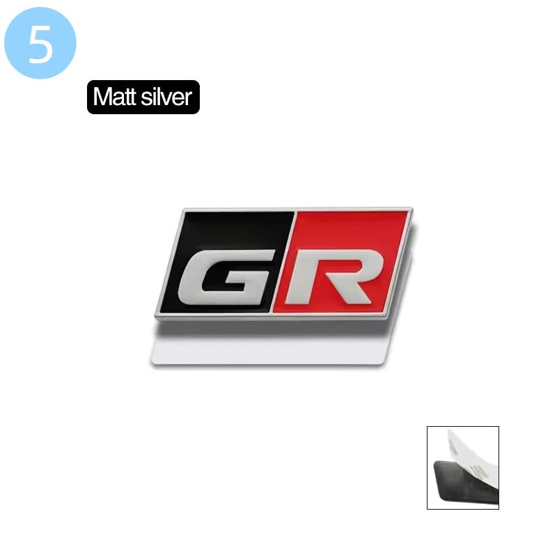 GR Sport 3D Metal Car Steering Wheel Interior Badge Emblem Decals For C-HR C-orolla R-AV4 Prius C-amry