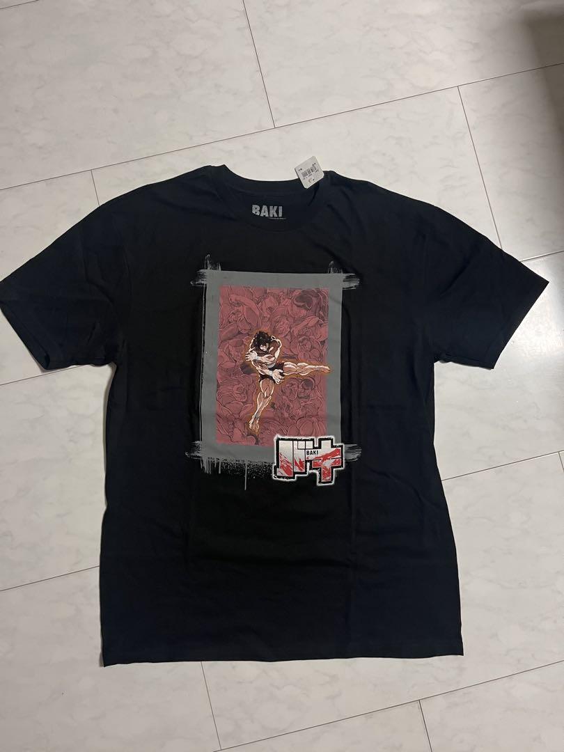 

[Б/У] Баки Ханма Боец Баки Черная Аниме Футболка Официальная Зарубежная Манга L