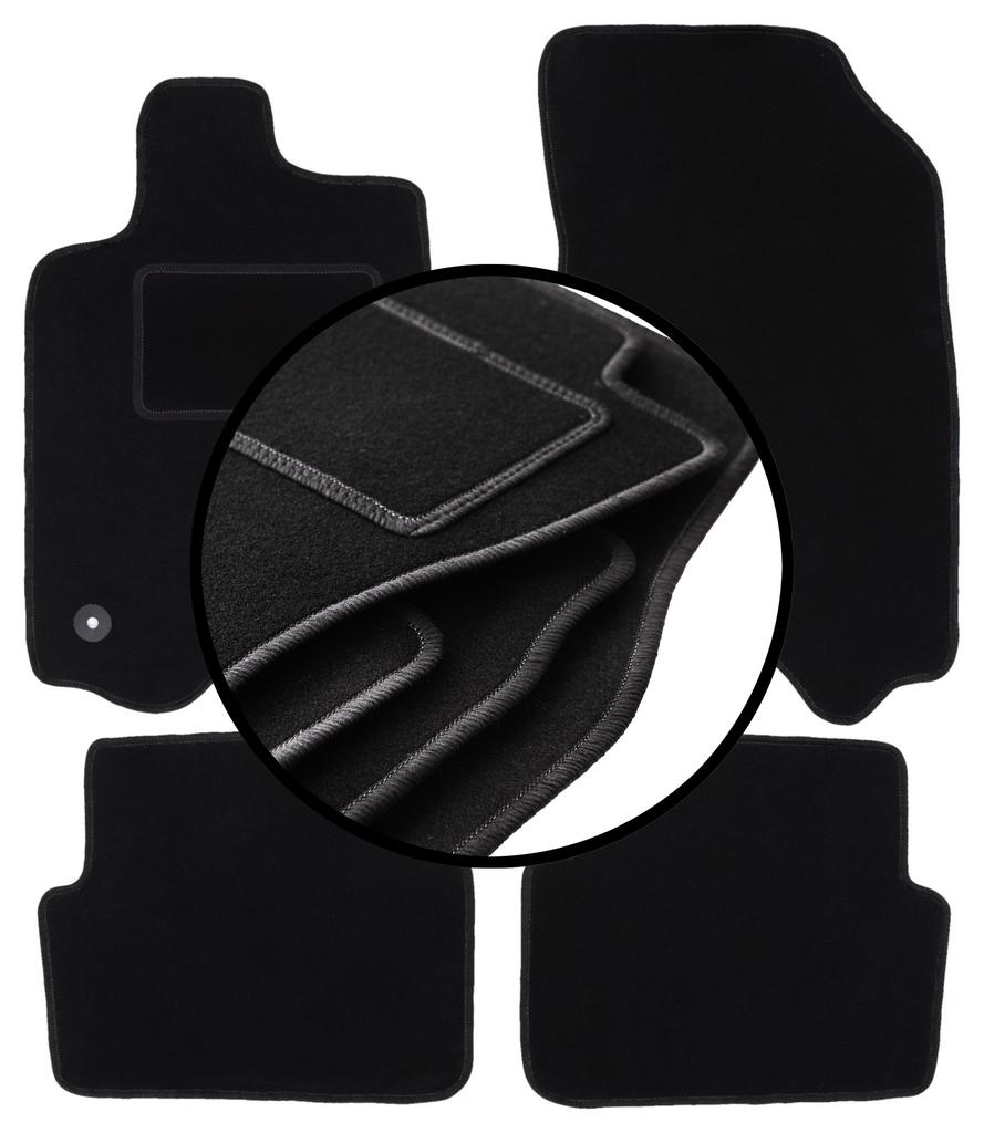 Juego de alfombrillas de terciopelo para: Renault Laguna II familiar, liftback (2001-2007)